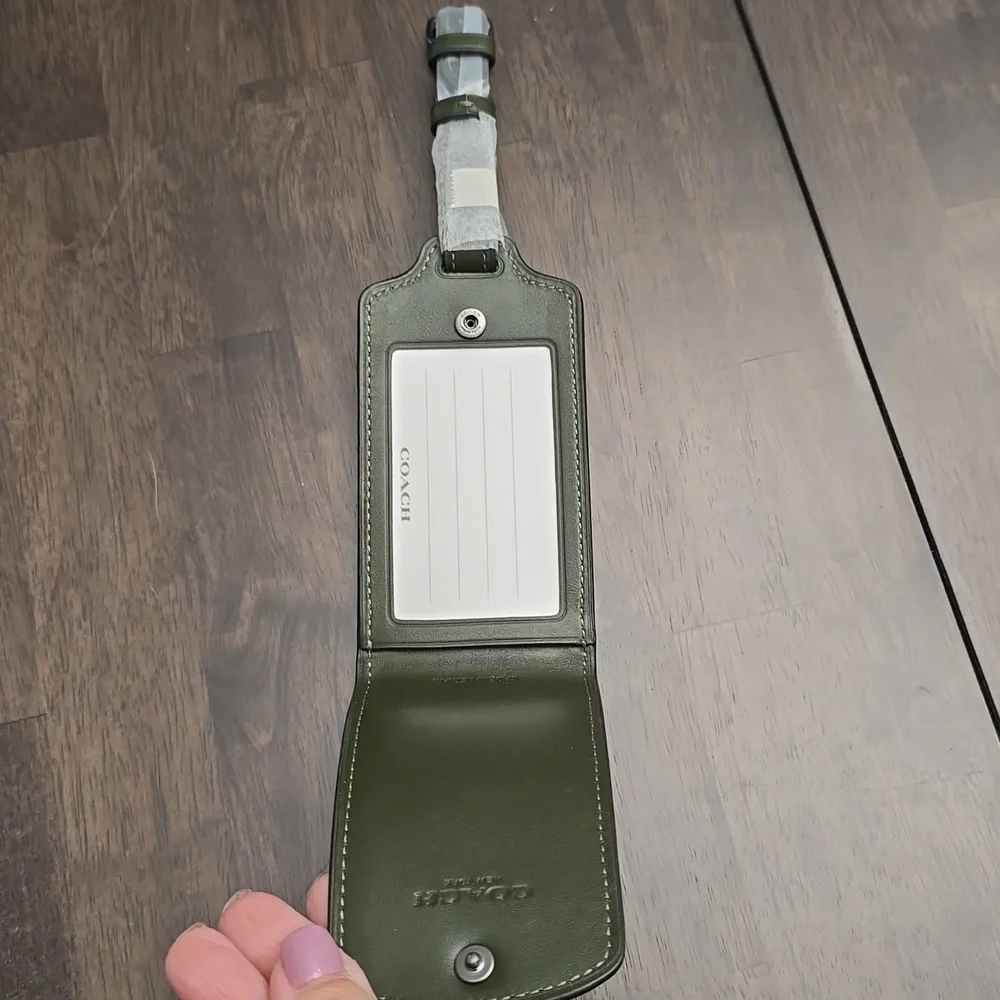 NWT Coach Camouflage Luggage Tag Camo Bag Tag